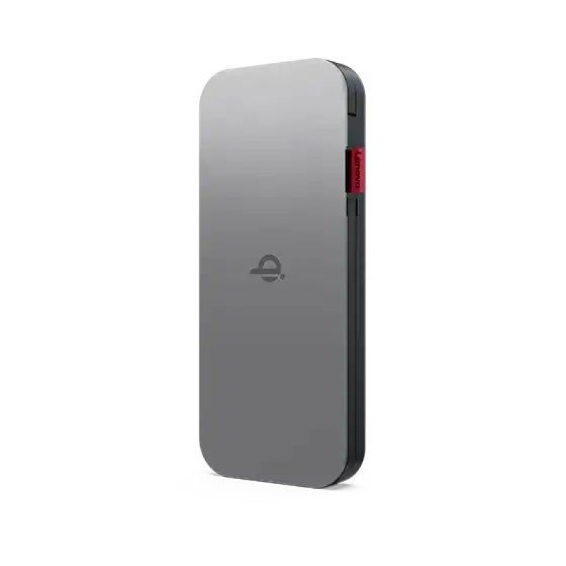 Lenovo Austiņas ar mikrofonu Lenovo  GO Wireless Power Bank 10000 mAh, 	Thunder Black, 258 g, 15 W