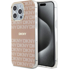 Dkny Aizmugurējais vāciņš DKNY Apple DKNY PC/TPU Repeat Pattern Tonal Stripe Magsafe Case for iPhone 15 Pro Max Pink