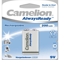 Camelion Cita datorprece Camelion  9V/6HR61, 200 mAh, AlwaysReady Rechargeable Batteries Ni-MH, 1 pc(s)