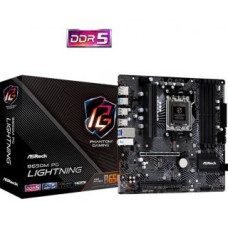 Asrock Pamatplate AMD procesorsiem Asrock  Mainboard||AMD B650|SAM5|Micro-ATX|Memory DDR5|Memory slots 4|1xPCI-Express 3.0 16x|1xPCI-Express 4.0 16x|3xM.2|1xHDMI|1xDisplayPort|4xUSB 2.0|3xUSB 3.2|1xUSB-C|1xRJ45|3xAudio port|B650MPGLIGHTNING