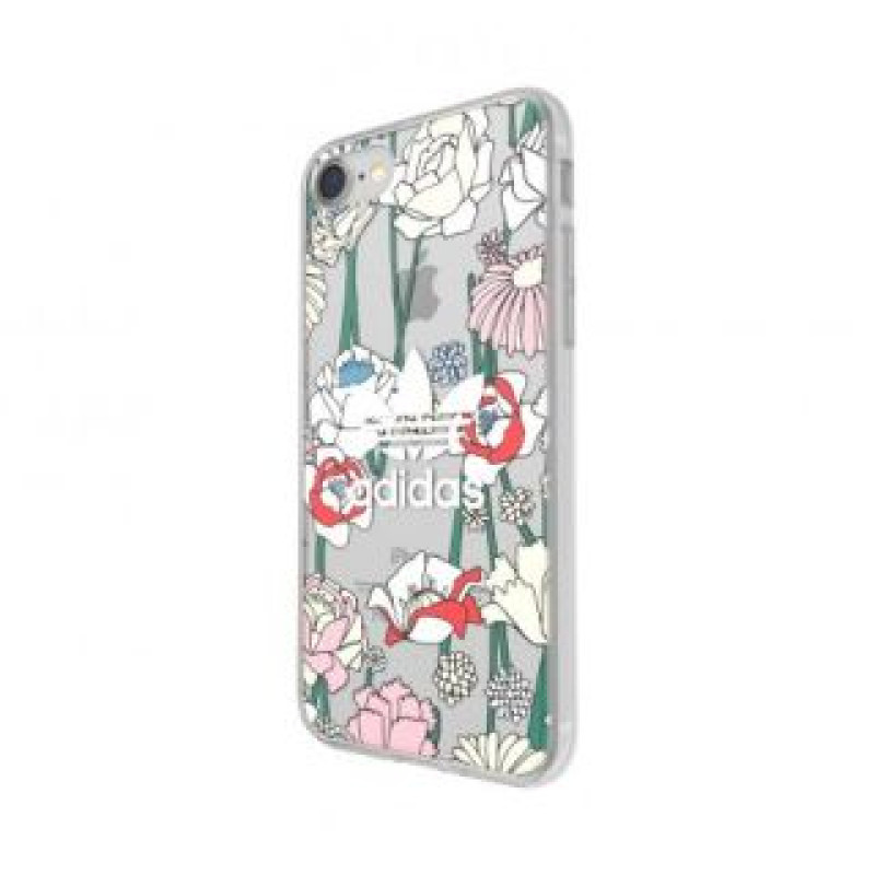 Adidas Aizmugurējais vāciņš Adidas Apple iPhone 6/6s/7/8 Clear Flower Case Transparent