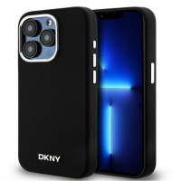 Dkny Aizmugurējais vāciņš DKNY Apple iPhone 15 Pro 6.1 hardcase Liquid Silicone Small Metal Logo MagSafe Black
