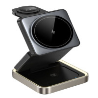 Acefast Bezvadu lādētājs Acefast  E20 desktop 3-in-1 wireless charging holder Black