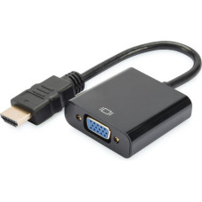 Digitus Parveidotājs Digitus  HDMI to VGA converter adapter 	DA-70461 Black