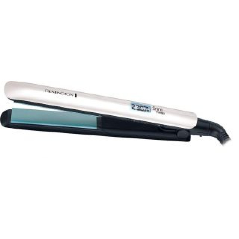 Remington Matu taisnotājs Remington  Hair Straightener S8500 Shine Therapy Ceramic heating system, Display Yes, Temperature (max) 230 °C, Number of heating levels 9, Silver