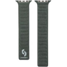 Connect Siksniņa Connect  Watch 38/40/41mm Fine woven twill magnetic chain Watch Straps Green