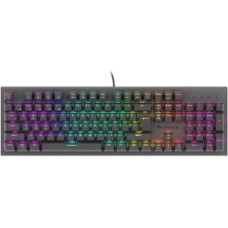Genesis Datora tastatūra Genesis  THOR 303, Mechanical Gaming Keyboard, RGB LED light, US, Black, Wired, USB Type-A
