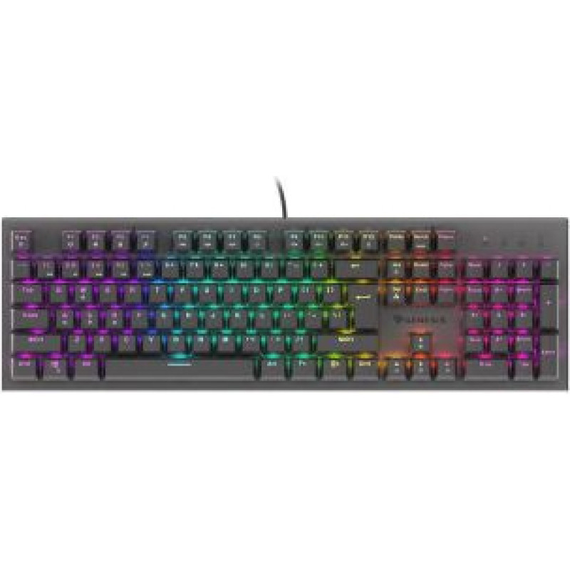 Genesis Datora tastatūra Genesis  THOR 303, Mechanical Gaming Keyboard, RGB LED light, US, Black, Wired, USB Type-A