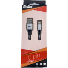- Kabelis -  BULLET Eight pin - USB 1m, 2.4A White