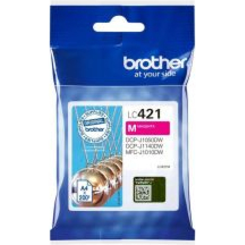 Brother Aksesuāri un izejmateriāli Brother  LC421M Ink Cartridge Magenta |
