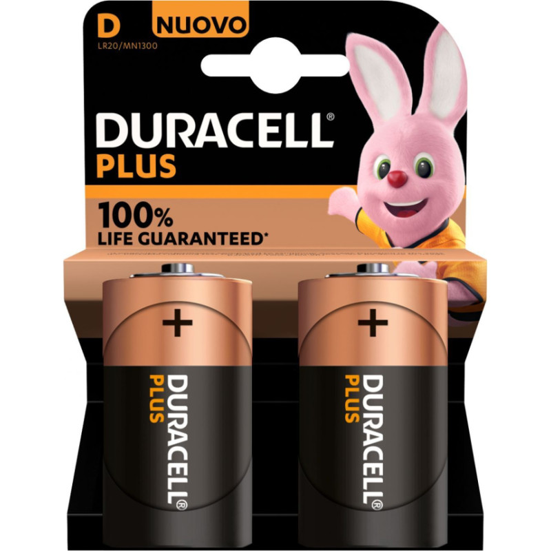 Duracell Cita datorprece Duracell  Plus MN1300 D, Alkaline, 2 pc(s)