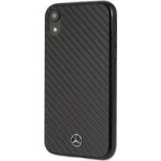 Mercedes-Benz Aizmugurējais vāciņš Mercedes-Benz Apple iPhone XR Hard Case Real Carbon Fiber Black