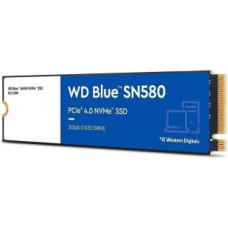 Western Digital Cietais disks SSD Western Digital  SSD||Blue SN580|500GB|M.2|PCIe Gen4|NVMe|TLC|Write speed 3600 MBytes/sec|Read speed 4000 MBytes/sec|2.38mm|TBW 300 TB|MTBF 1500000 hours|WDS500G3B0E