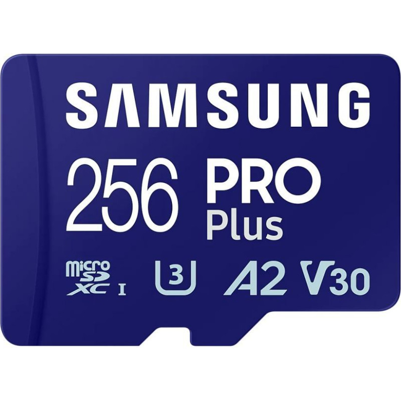 Samsung Atmiņas kartes Samsung  microSD Card Pro Plus 256 GB, MicroSDXC, Flash memory class 10