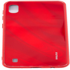 Evelatus Aizmugurējais vāciņš Evelatus Samsung Galaxy A10 Water Ripple Full Color Electroplating Tempered Glass Case Red