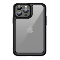 Ilike Aizmugurējais vāciņš iLike - iPhone 13 Pro hard cover with gel frame Transparent Black