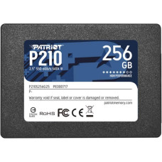 Patriot Cietais disks SSD Patriot  SSD||P210|256GB|SATA 3.0|Write speed 400 MBytes/sec|Read speed 500 MBytes/sec|2,5