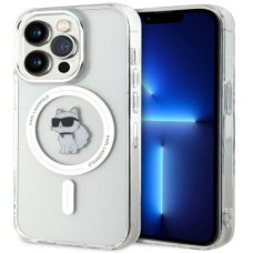 Karl Lagerfeld Aizmugurējais vāciņš Karl Lagerfeld Apple iPhone 15 Pro IML Choupette MagSafe Case Transparent