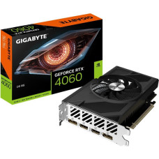 Gigabyte Grafiskās karte / Video kartes Gigabyte  Graphics Card||NVIDIA GeForce RTX 4060|8 GB|GDDR6|128 bit|PCIE 4.0 16x|Dual Slot Fansink|2xHDMI|2xDisplayPort|GV-N4060D6-8GD