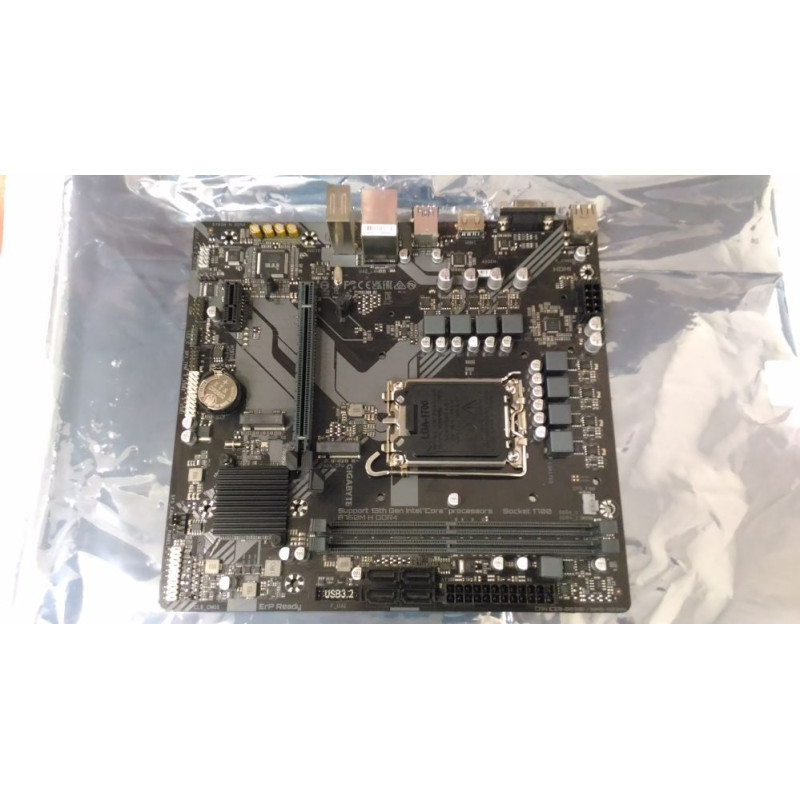 Gigabyte Pamatplate Intel procesorsiem Gigabyte  SALE OUT.  B760M H DDR4 1.0 M/B |  B760M H DDR4 1.0 M/B | Processor family Intel | Processor socket LGA1700 | DDR4 DIMM | Memory slots 2 | Supported hard disk drive interfaces SATA, M.2 | Number of SATA con