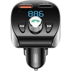 Joyroom FM modulators Joyroom  Wireless MP3 player  Car Charger transmitter 18W Black