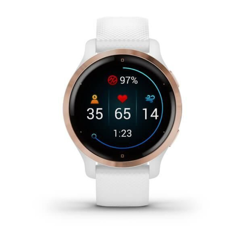 Garmin Viedpulksteni Garmin  SMARTWATCH VENU 2S/GOLD/WHITE 010-02429-13