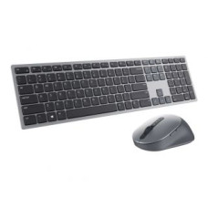 Dell Datora tastatūra Dell  Premier Multi-Device Keyboard and Mouse | KM7321W | Wireless | Ukrainian | Titanium Gray | 2.4 GHz, Bluetooth 5.0