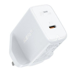Acefast Adapteris Acefast  GaN wall charger (UK plug) USB Type C 30W, Power Delivery, PPS, Q3 3.0, AFC, FCP White