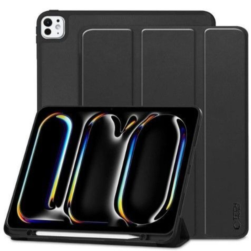 Ilike Maciņš grāmata iLike Apple Tech-Protect SC Pen case for iPad Pro 11 Black