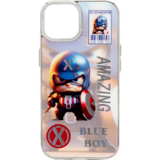 Ilike Aizmugurējais vāciņš iLike Apple iPhone 13 PC Silicone Case Blue Boy