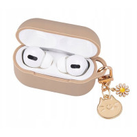 Ilike Maciņš austiņām iLike - Case for Airpods Pro 2 carmel with pendant