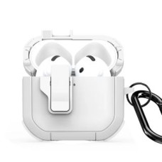 Dux Ducis Maciņš austiņām Dux Ducis - AirPods 4 PECP Series PC+TPU Cover with Hook White