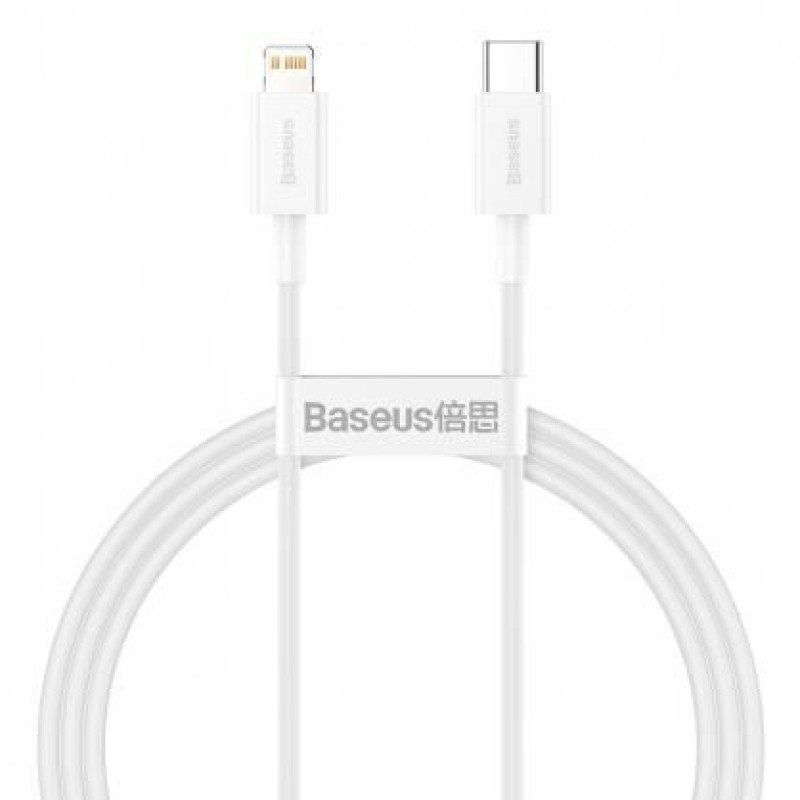 Baseus Kabelis Baseus  CABLE LIGHTNING TO USB-C 1M/WHITE CATLYS-A02