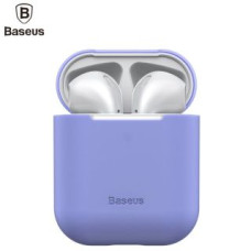 Baseus Aizmugurējais vāciņš Baseus Apple Silica Series Ultra-thin Silicone Protector Case for Airpods 1 / 2 Violet