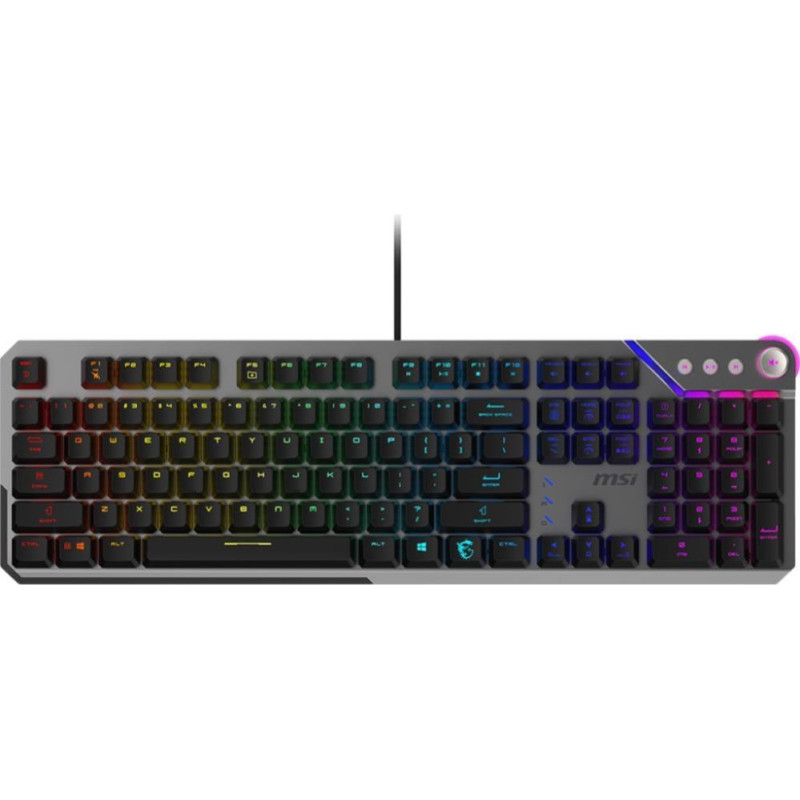 MSI Datora tastatūra MSI  KEYBOARD GAMING BLACK US/STRIKE 600 SILENT
