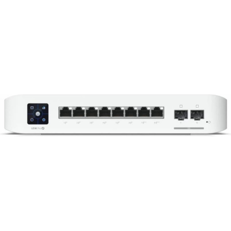Ubiquiti Nevadāms centrmezgls UBIQUITI  Switch||USW-PRO-8-POE|Type L3|2xSFP+|8xRJ45|PoE+ ports 8|120 Watts|USW-PRO-8-POE