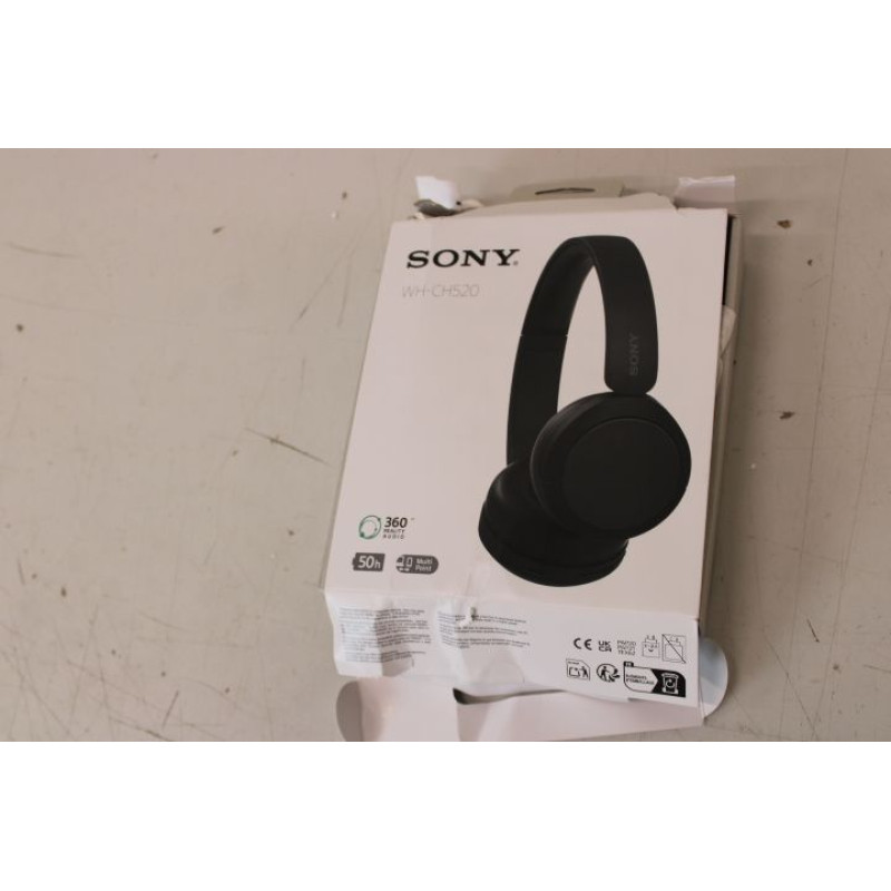 Sony Bezvadu austiņas Sony  SALE OUT.  WH-CH520 Wireless Headphones, Black |  Wireless Headphones | WH-CH520 | Wireless | On-Ear | Microphone | DAMAGED PACKAGING, BENT HEADPHONE CABLE | Noise canceling | Wireless | Black
