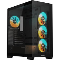 Gigabyte Datoru korpusi Gigabyte  Case||GB-C500P ST|MidiTower|Case product features Transparent panel|ATX|MicroATX|MiniITX|Colour Black|GB-C500PST