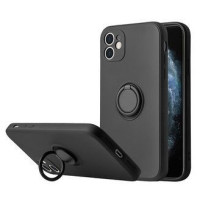 Ilike Aizmugurējais vāciņš iLike Apple IPHONE 14 PRO MAX SILICONE RING Black