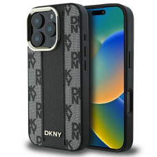 Dkny Cits mobilo telefonu aksesuārs DKNY Apple DKNY Checkered Pattern Magsafe iPhone 16 Pro Max Case - Black
