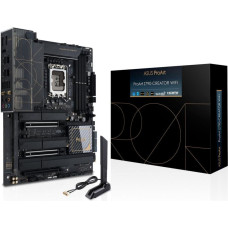 Asus Pamatplate Intel procesorsiem Asus  Mainboard||Intel Z790|LGA1700|ATX|Memory DDR5|Memory slots 4|1xPCI-Express 4.0 16x|2xPCI-Express 5.0 16x|4xM.2|1xHDMI|2xDisplayPort|6xUSB 3.2|2xUSB4|2xRJ45|5xAudio port|PROARTZ790-CREATORWIFI