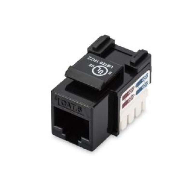 Digitus Parveidotājs Digitus  Class E CAT 6 Keystone Jack  DN-93601 Unshielded RJ45 to LSA, Black