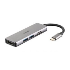 D-Link Rūteris D-link  5-in-1 USB-C  Hub with HDMI and SD/microSD Card Reader DUB-M530	 0.11 m