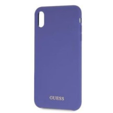 Guess Aizmugurējais vāciņš Guess Apple iPhone XR Silicone Cover Gold Logo Purple