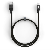 Evelatus Kabelis Evelatus  USB A to C, 1.2M Aluminum housing braiding Black