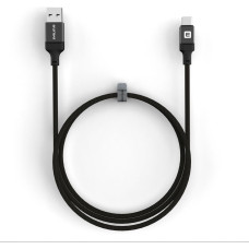 Evelatus Kabelis Evelatus  USB A to C, 1.2M Aluminum housing braiding Black