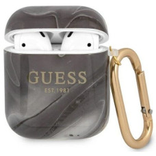 Guess Maciņš austiņām Guess - AirPods 1/2 Marble Collection Silver