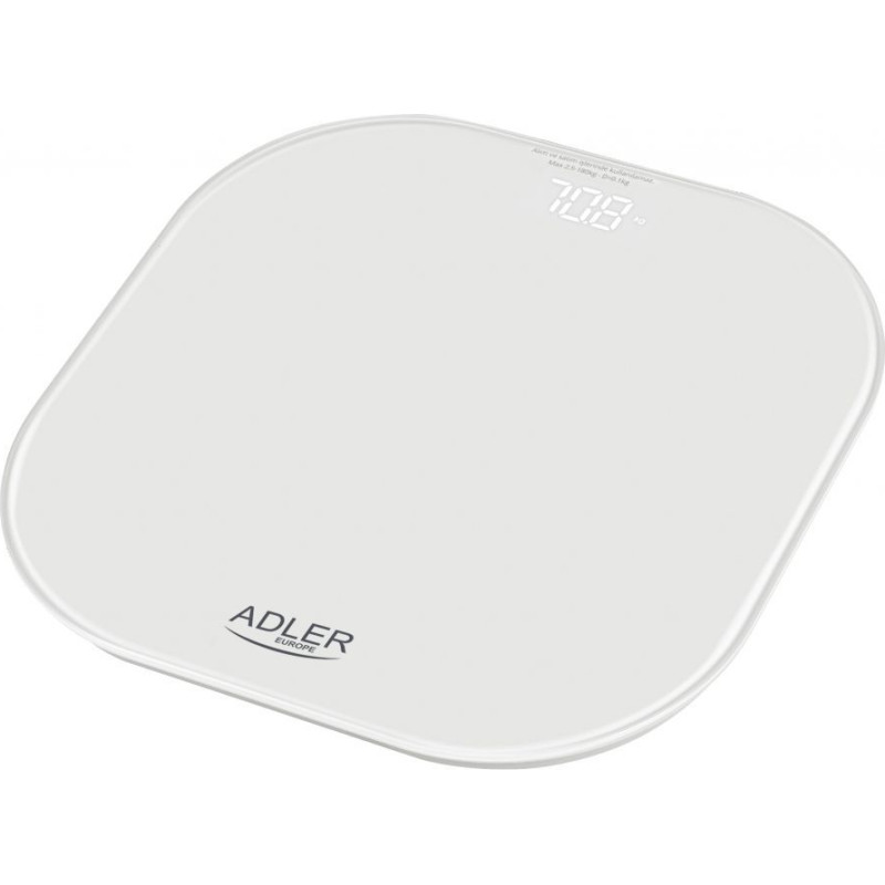 Adler Ķermeņa svari Adler  Bathroom Scale | AD 8188 | Maximum weight (capacity) 180 kg | Accuracy 100 g | White