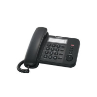 Panasonic Telefona aparāts Panasonic  Corded KX-TS520FXB Black, 518 g, 19.6 x 9.5 x19 mm