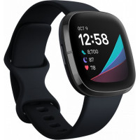 Fitbit Viedpulksteni Fitbit - Sense Graphite Stainless Steel Carbon Black